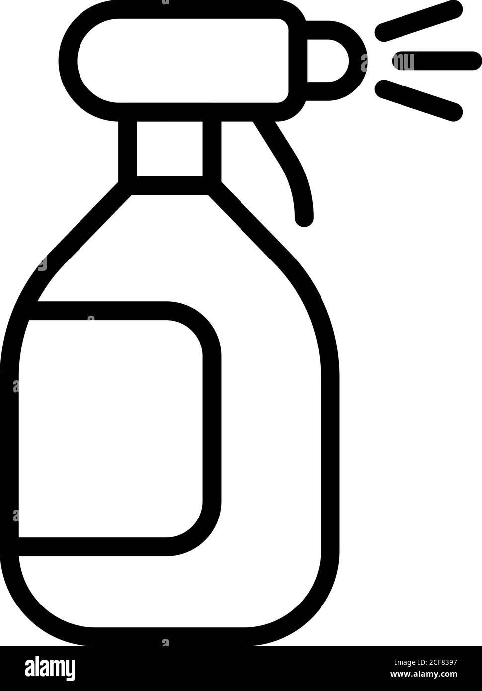 Spray disinfection icon, outline style Stock Vector Image & Art - Alamy