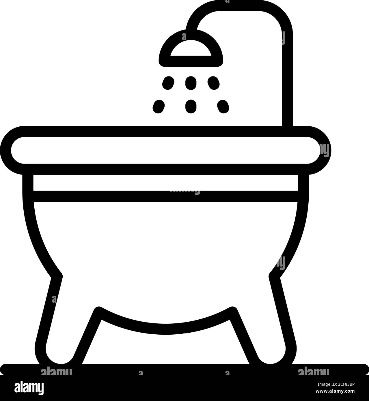 Bathtub disinfection icon, outline style Stock Vector Image & Art - Alamy