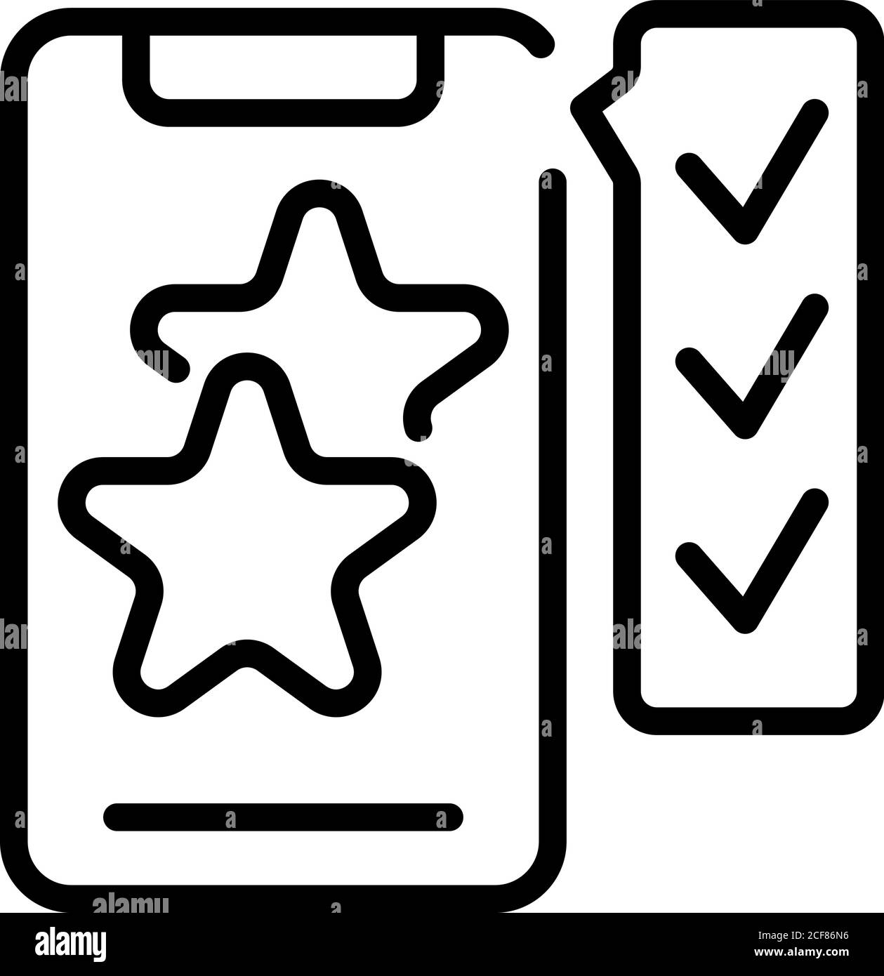 Bonus smartphone icon, outline style Stock Vector