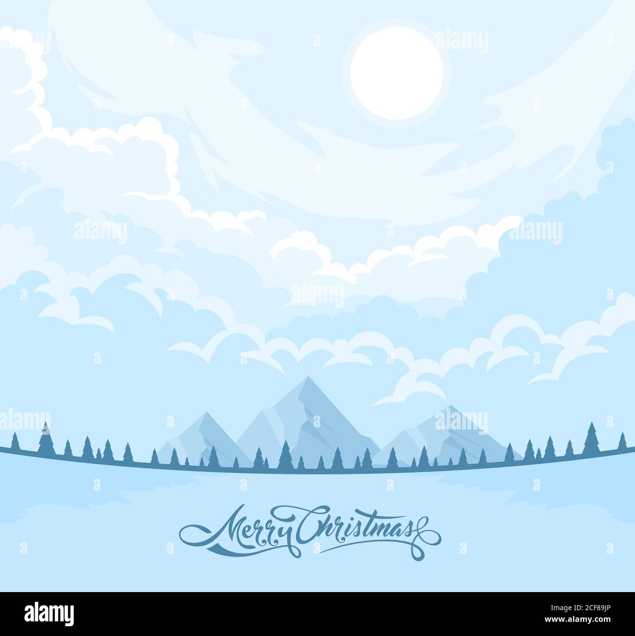 Winter Landscape Background Stock Vector Image & Art - Alamy