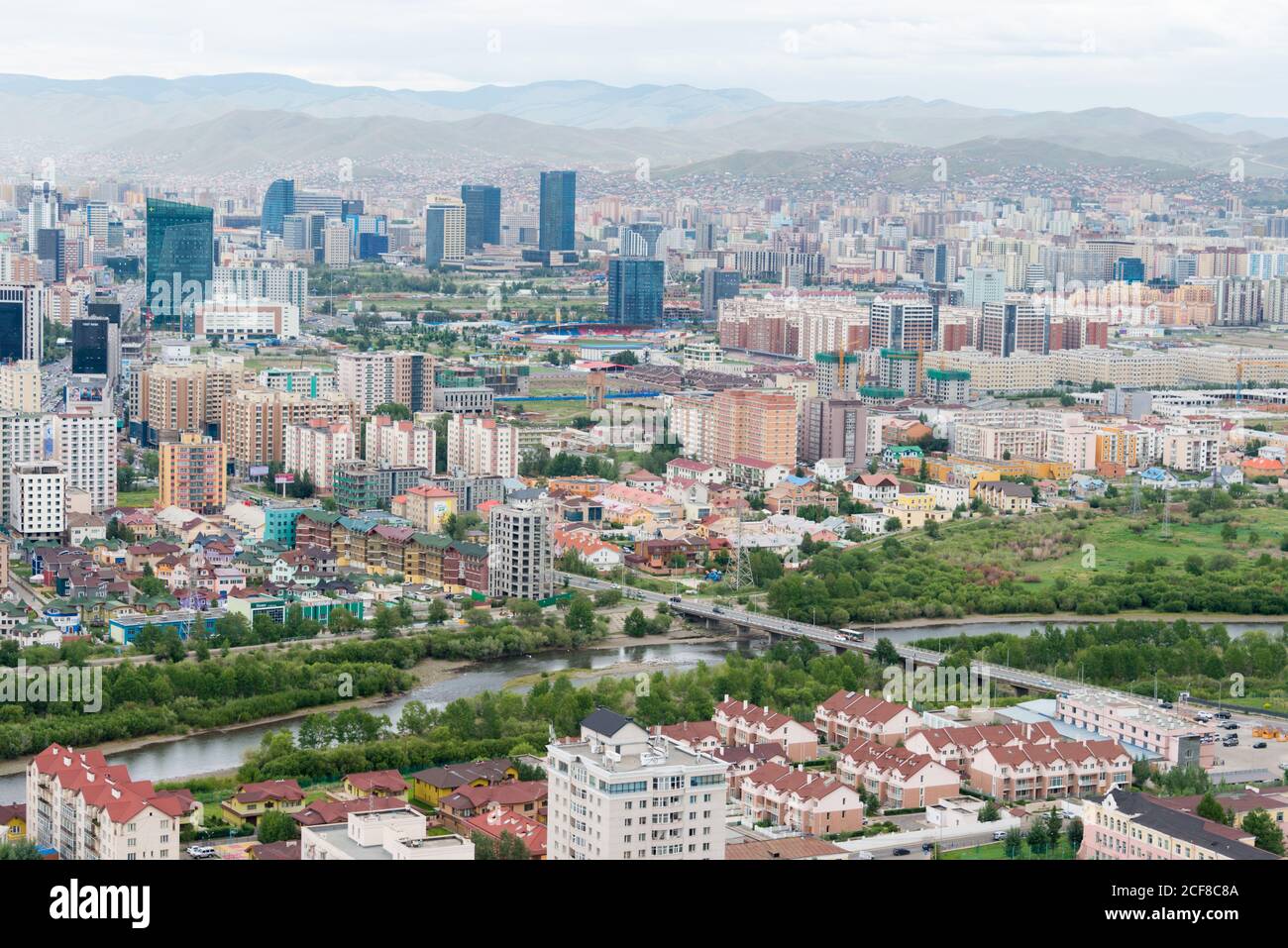 ULAANBAATAR, MONGOLIA - Ulaanbaatar City. Ulaanbaatar is the capital