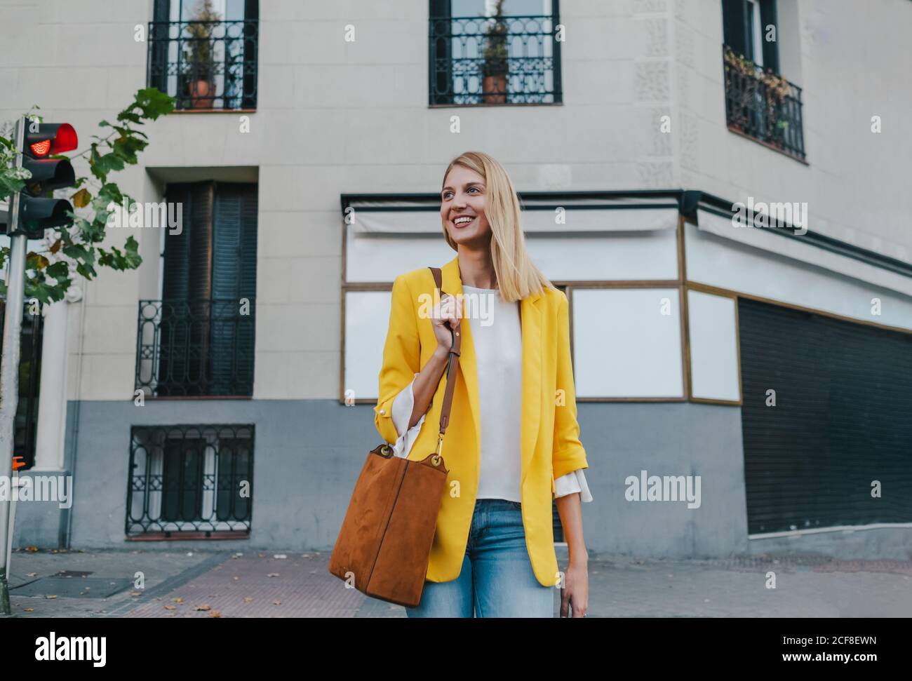 Bright yellow shop jean jacket