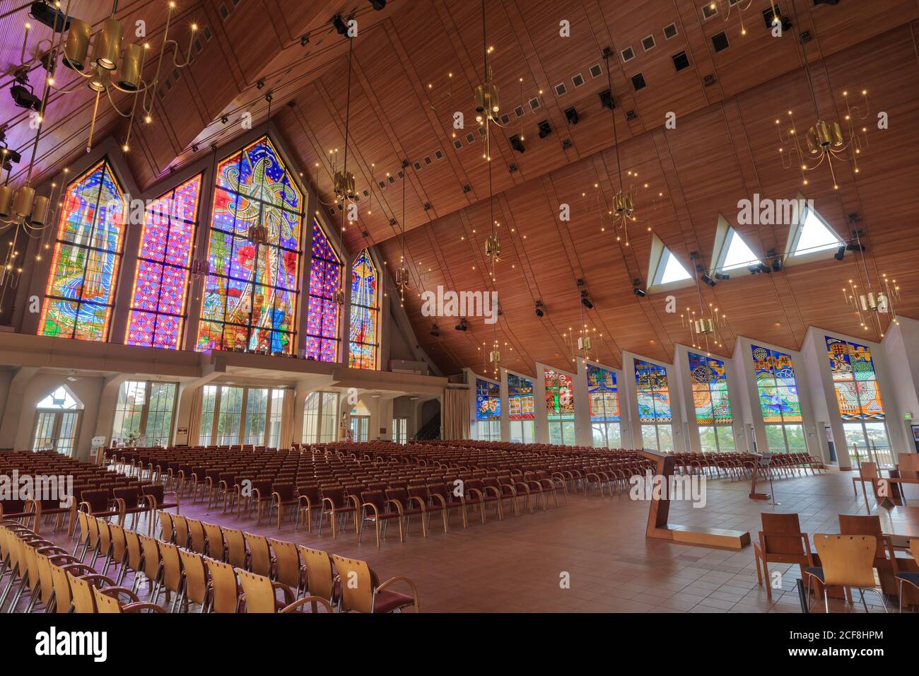 Interior of the Holy Trinity Cathedral in Parnell, Auckland, New Zealand Stock Photo