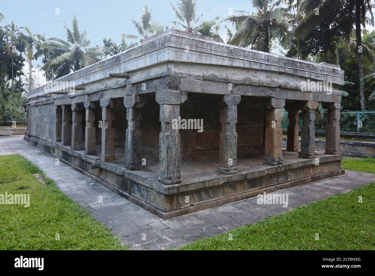 Jain Temple, Kidanganad, Sultan Bathery, Kerala, India. Date established. 13th Century. The temple is a protected monument under the Archaeological Su Stock Photo
