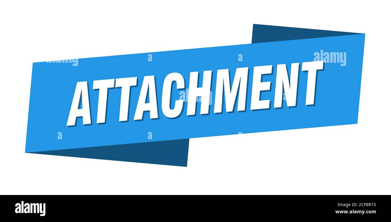 attachment banner template. ribbon label sticker. sign Stock Vector ...