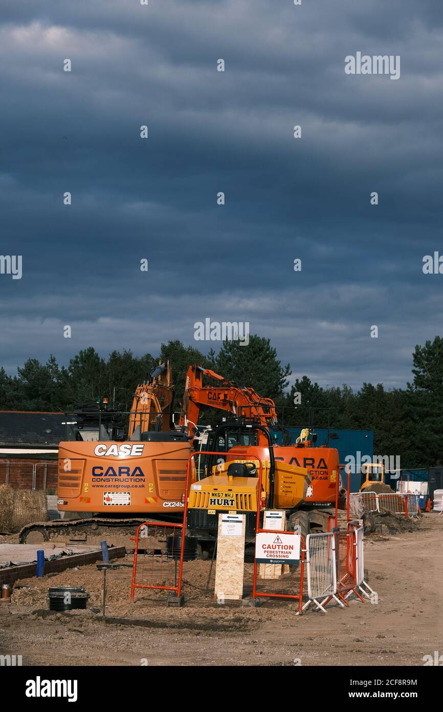 Construction Site - House Building Stock Photo
