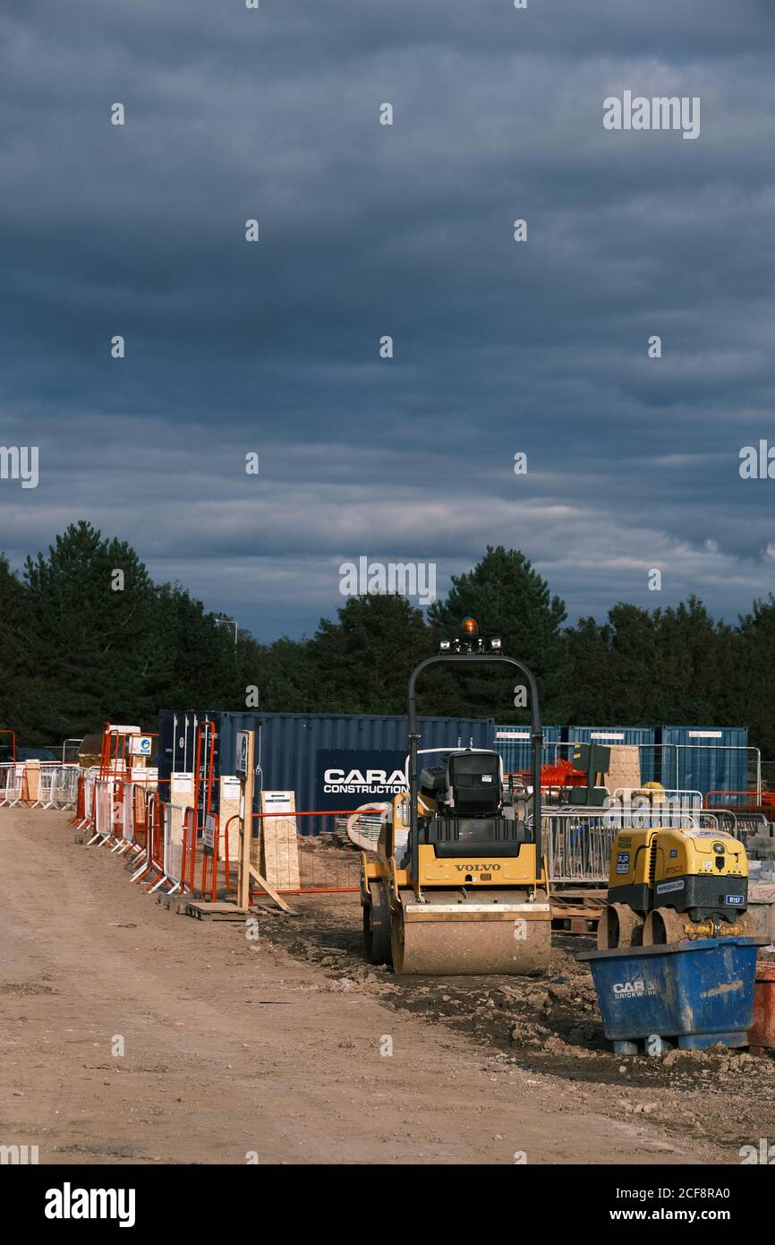 Construction Site - House Building Stock Photo