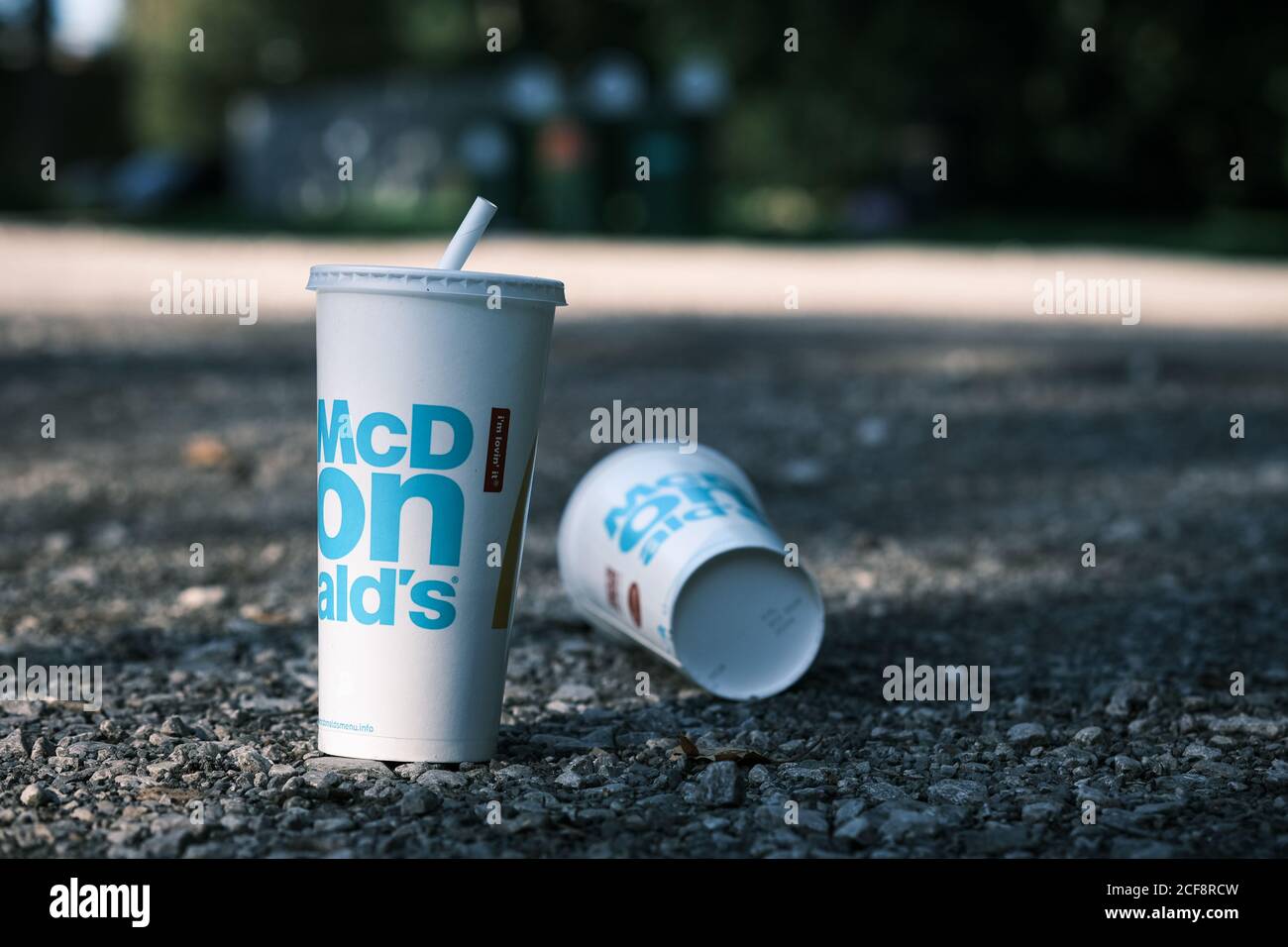 Fast Food Litter Stock Photo