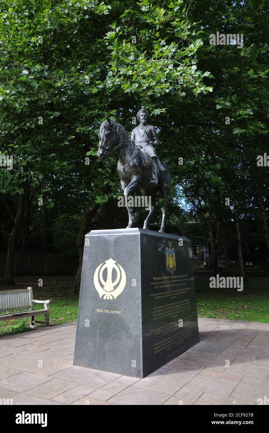 Maharaja Duleep Singh statue, Thetford, Norfolk.Maharajah