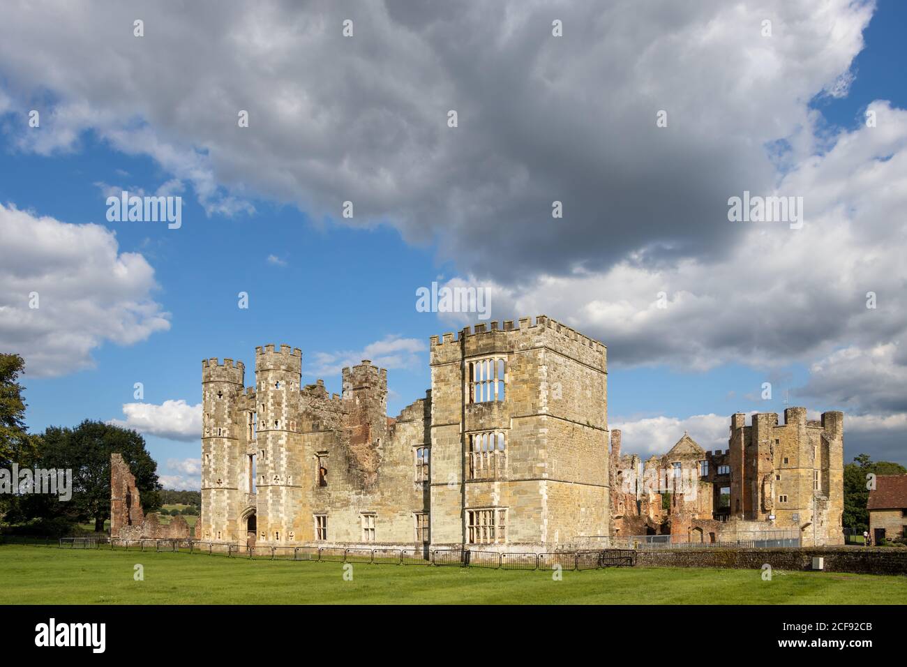 MIDHURST, WEST SUSSEX/UK - SEPTEMBER 1 : View of the Cowdray Castle ...