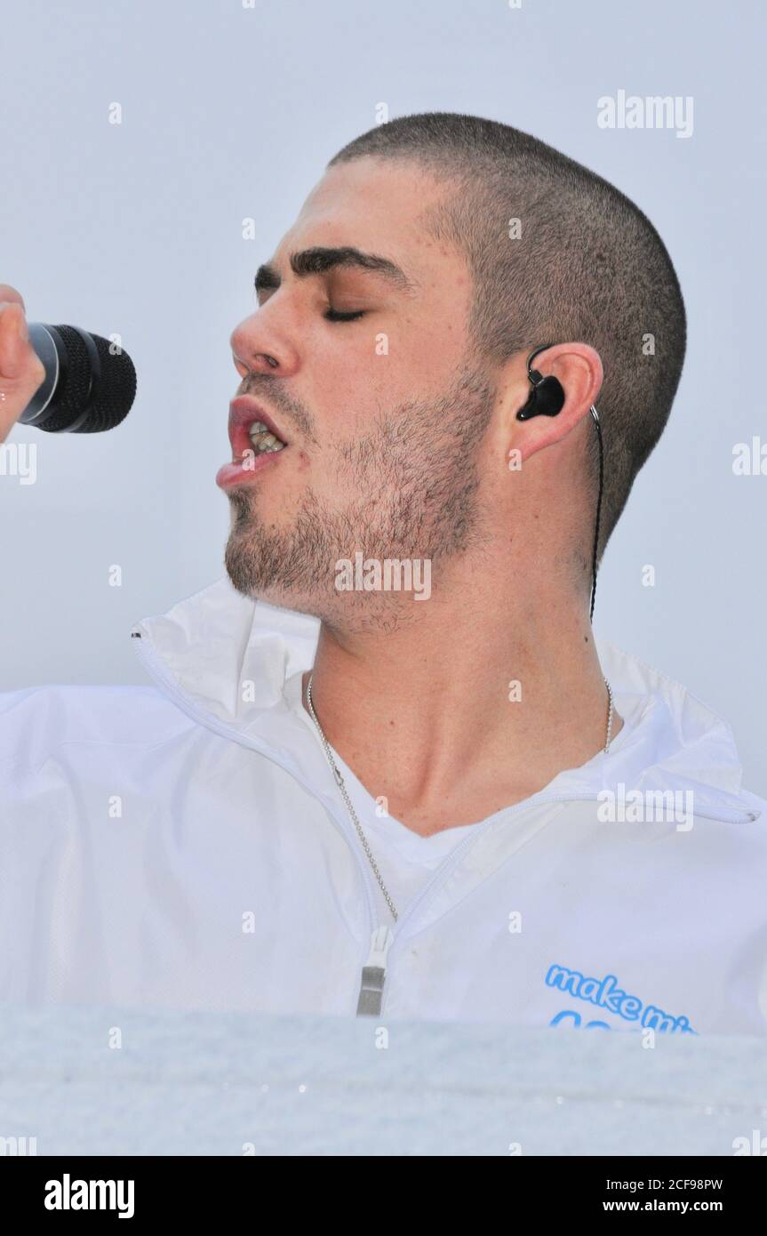 Max George. The Wanted, Make Mine Milk Campaign, Potters Field Park, London. UK 16.01.2011 Stock Photo