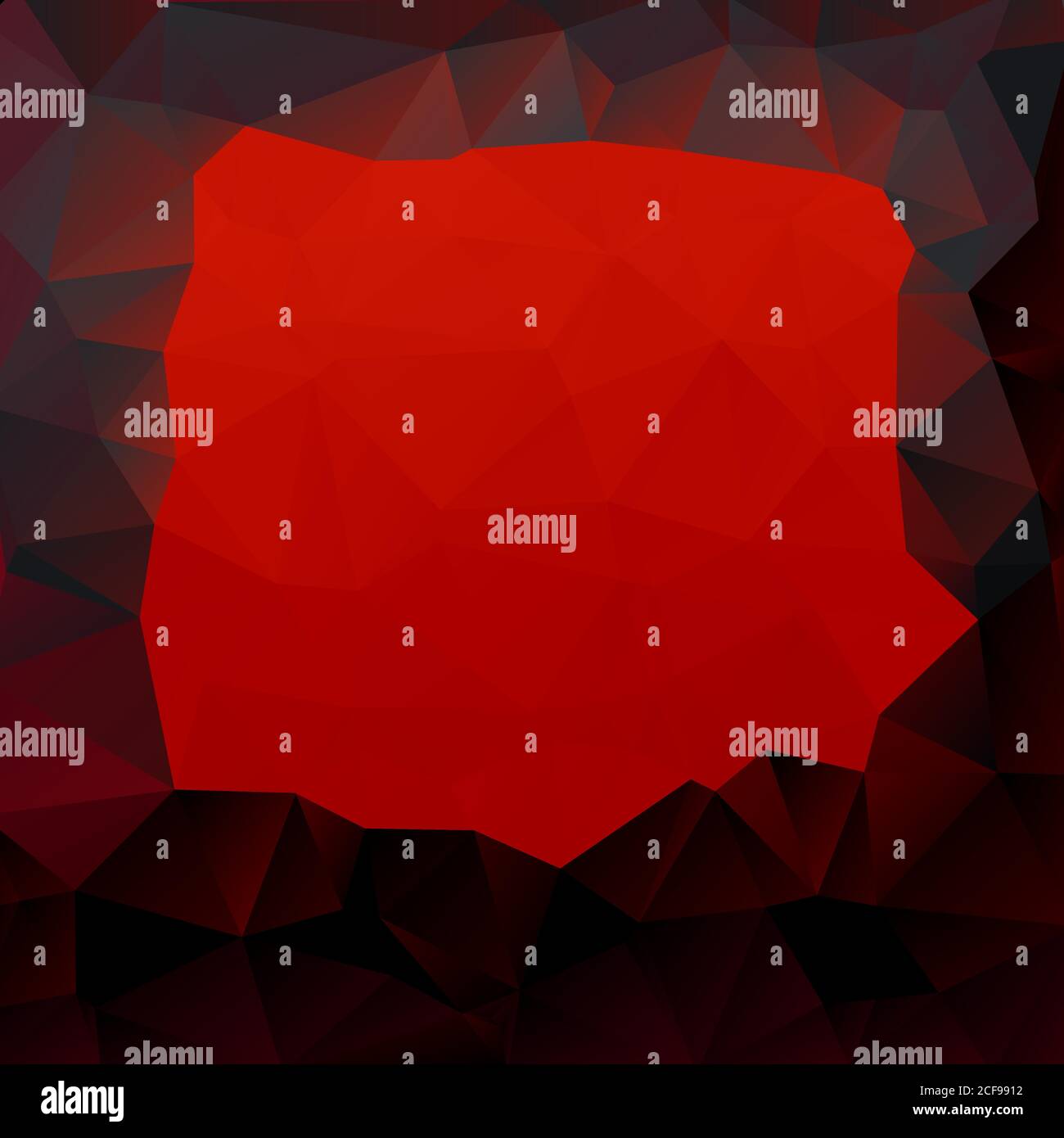 Dark Red & Black Abstract Low Poly Geometric Frame Polygonal Background ...