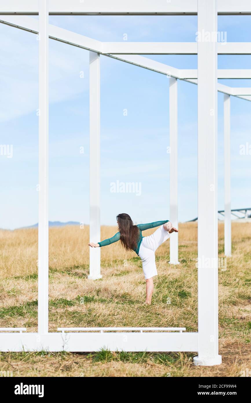 Woman bending steel bar hires stock photography and images Alamy