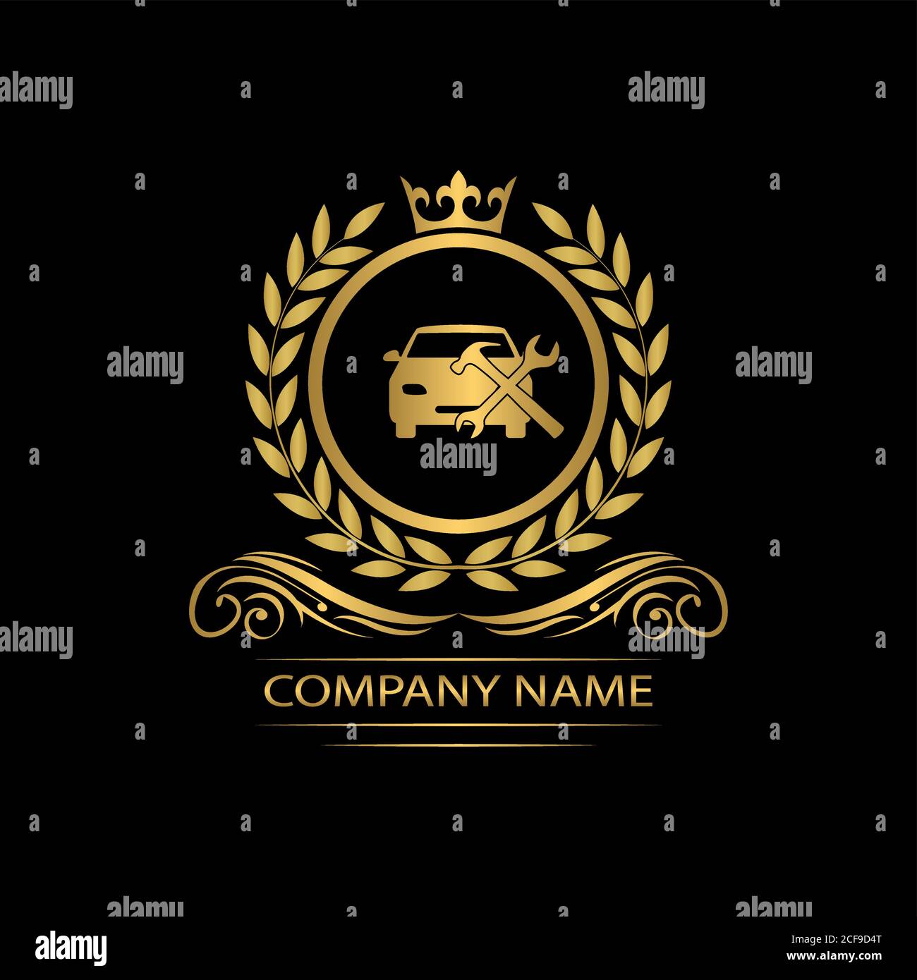 car service logo template luxury royal vector company decorative emblem