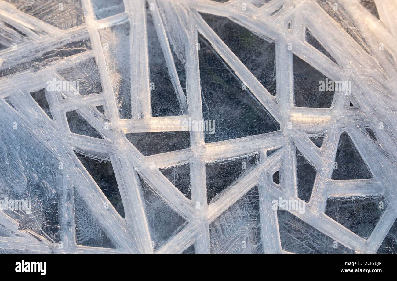 Triangular Ice Ice sheet detail hi-res stock photography and images - Alamy