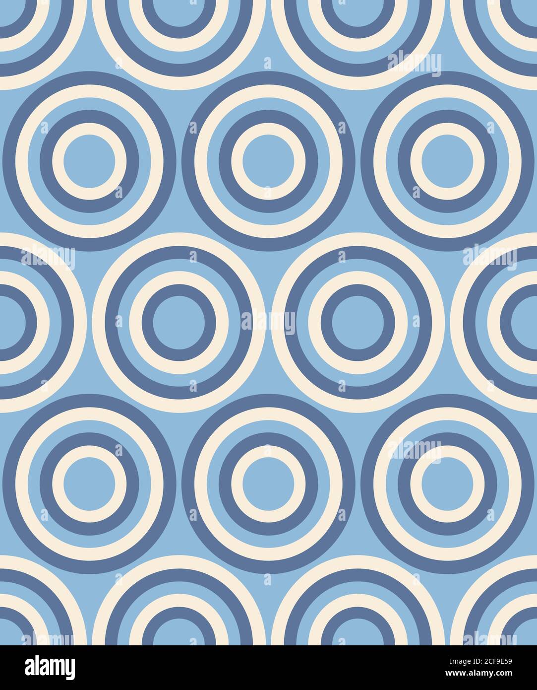 Fashion abstract geometrical pattern with circles. Seamless vector background. Stock Vector