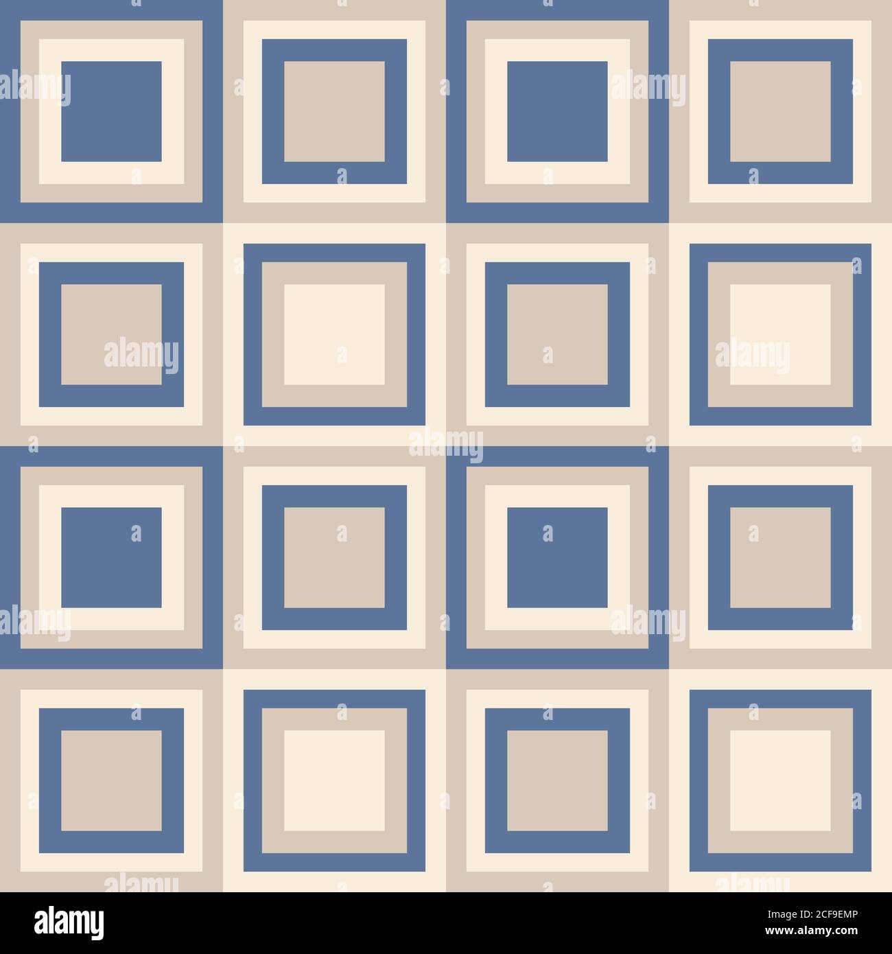 Fashion abstract geometrical pattern with squares. Seamless vector background. Stock Vector