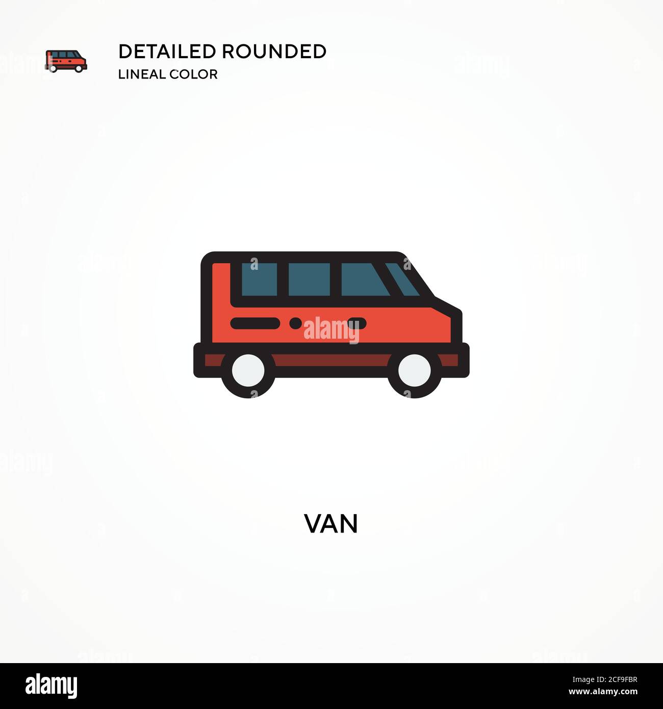 Van vector icon. Modern vector illustration concepts. Easy to edit and ...