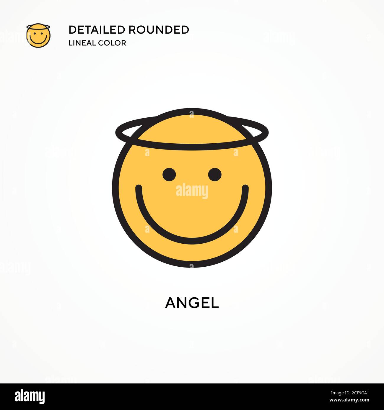 Angel vector icon. Modern vector illustration concepts. Easy to edit and customize. Stock Vector