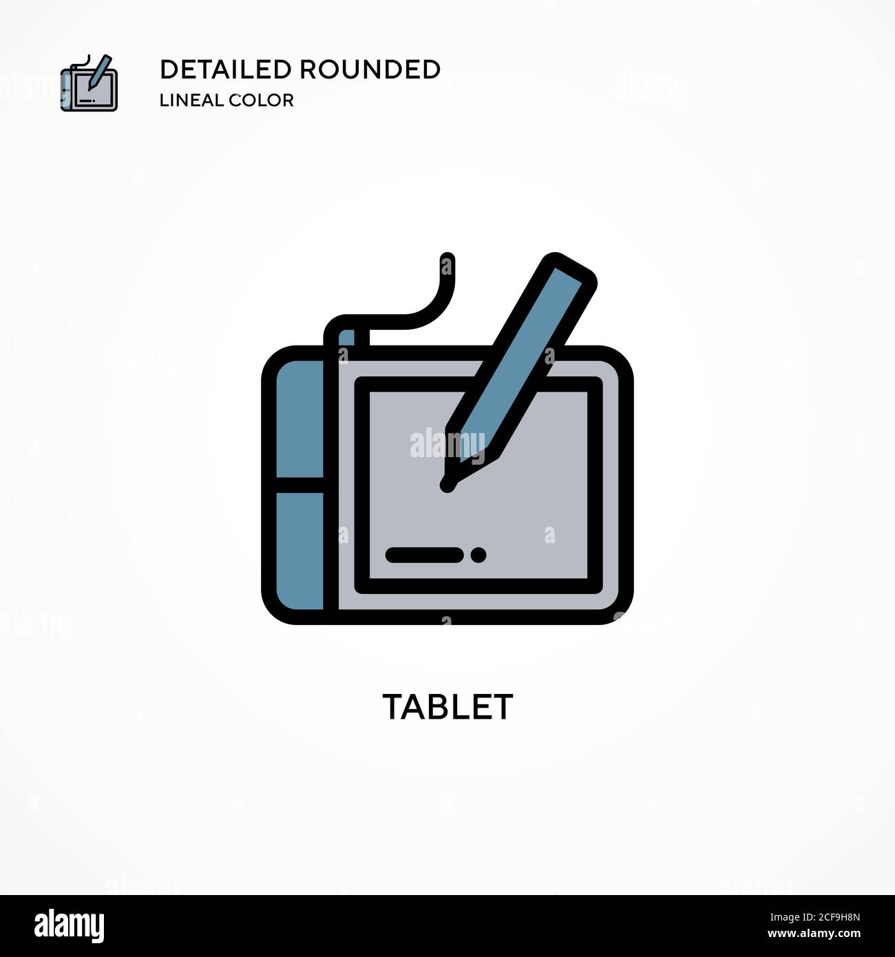 Tablet vector icon. Modern vector illustration concepts. Easy to edit ...