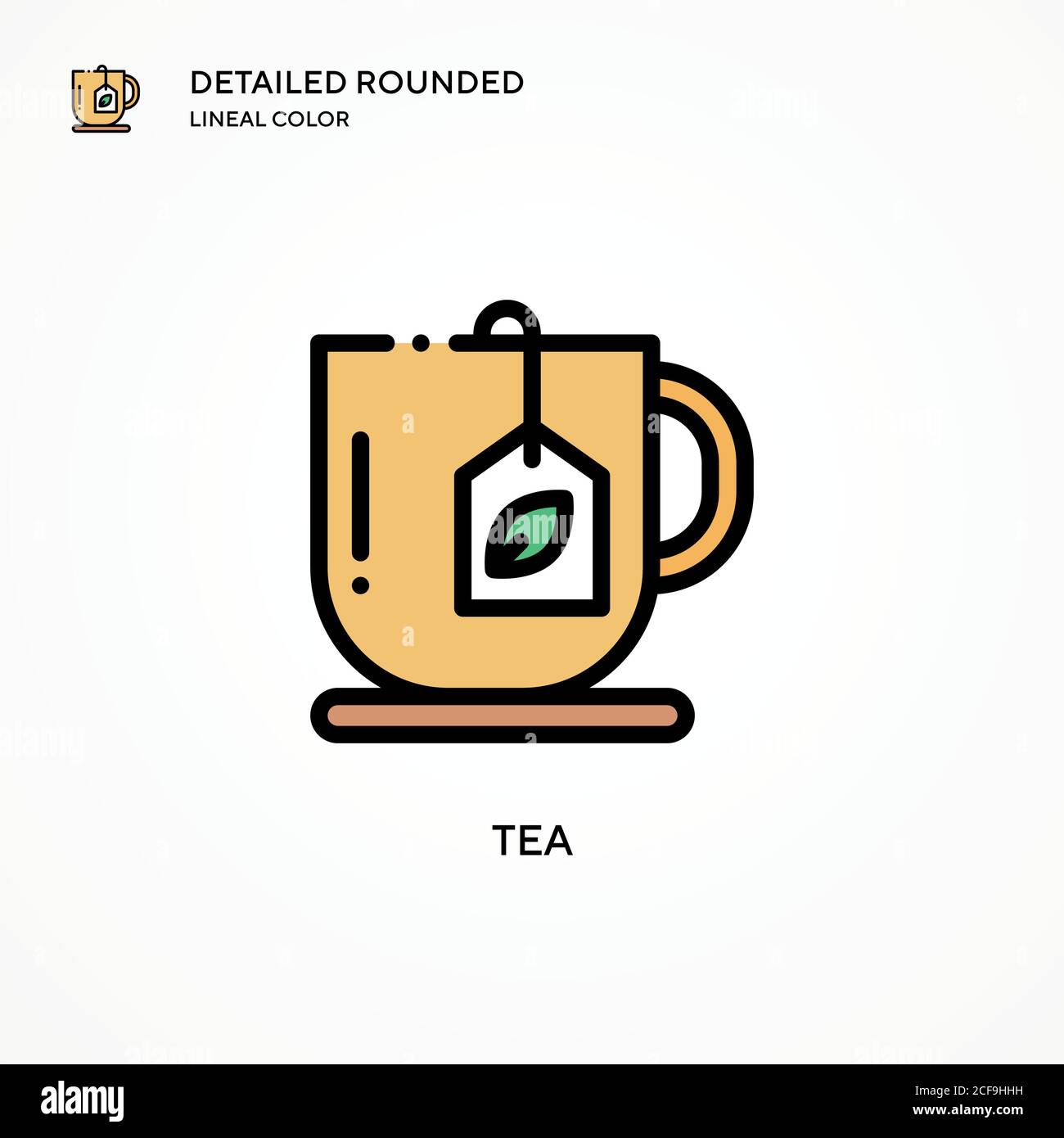 Tea plantation top view Stock Vector Images - Alamy