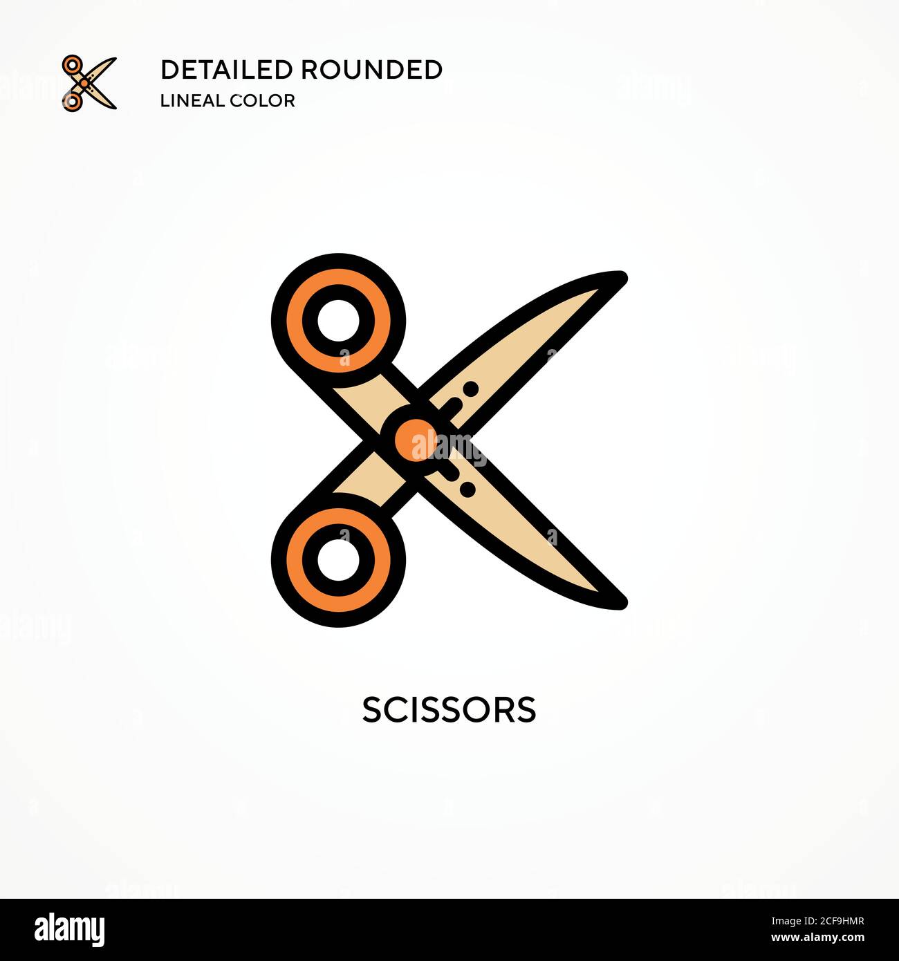 Scissors vector icon. Modern vector illustration concepts. Easy to edit ...
