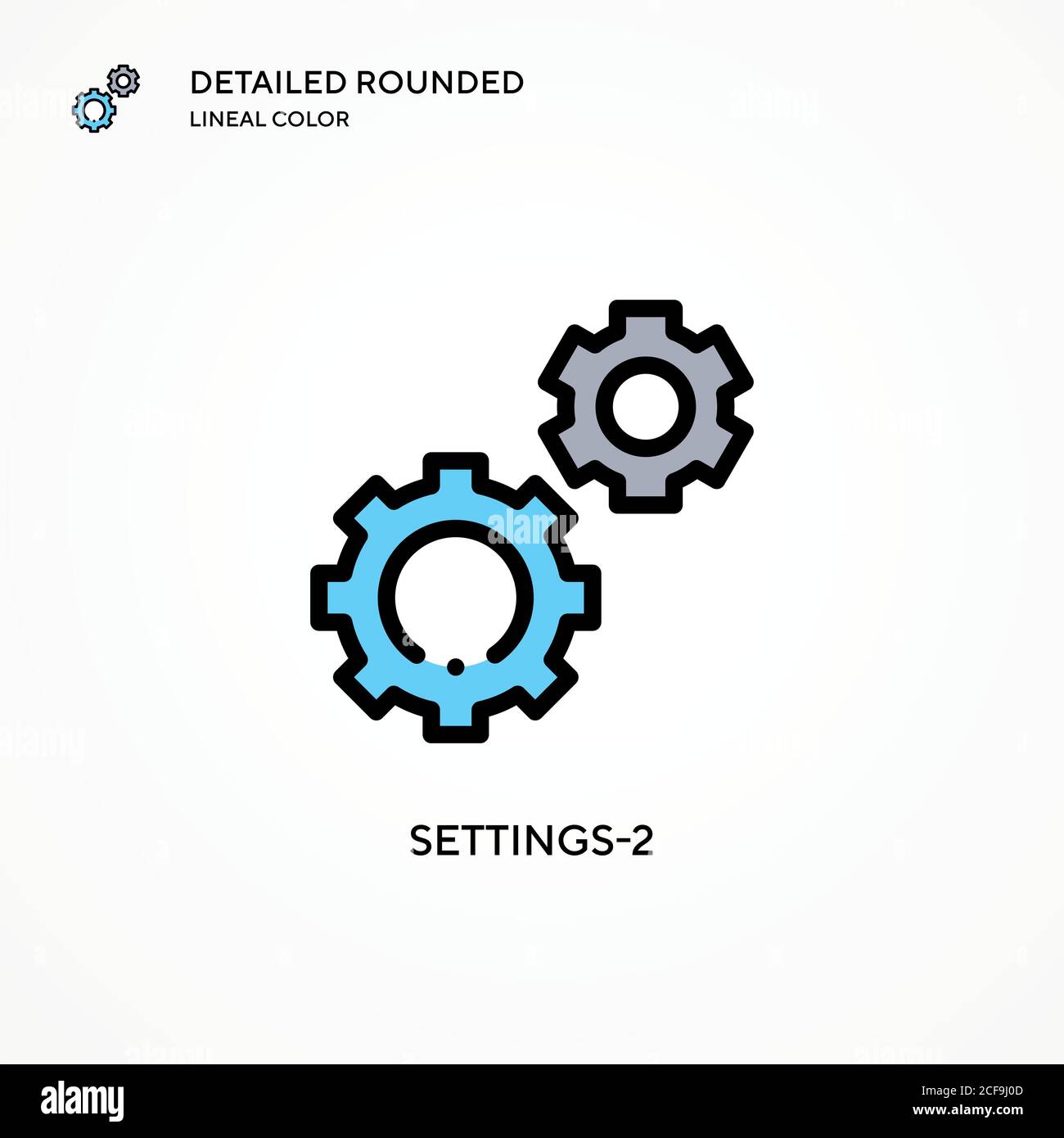 Settings-2 vector icon. Modern vector illustration concepts. Easy to ...