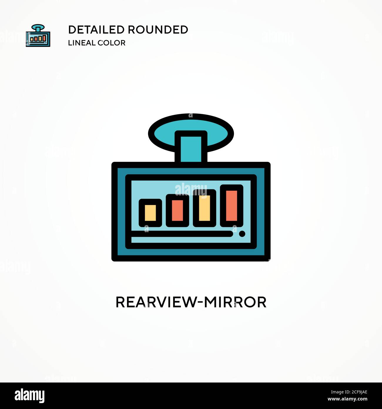 Adjusting rearview mirror Stock Vector Images Alamy
