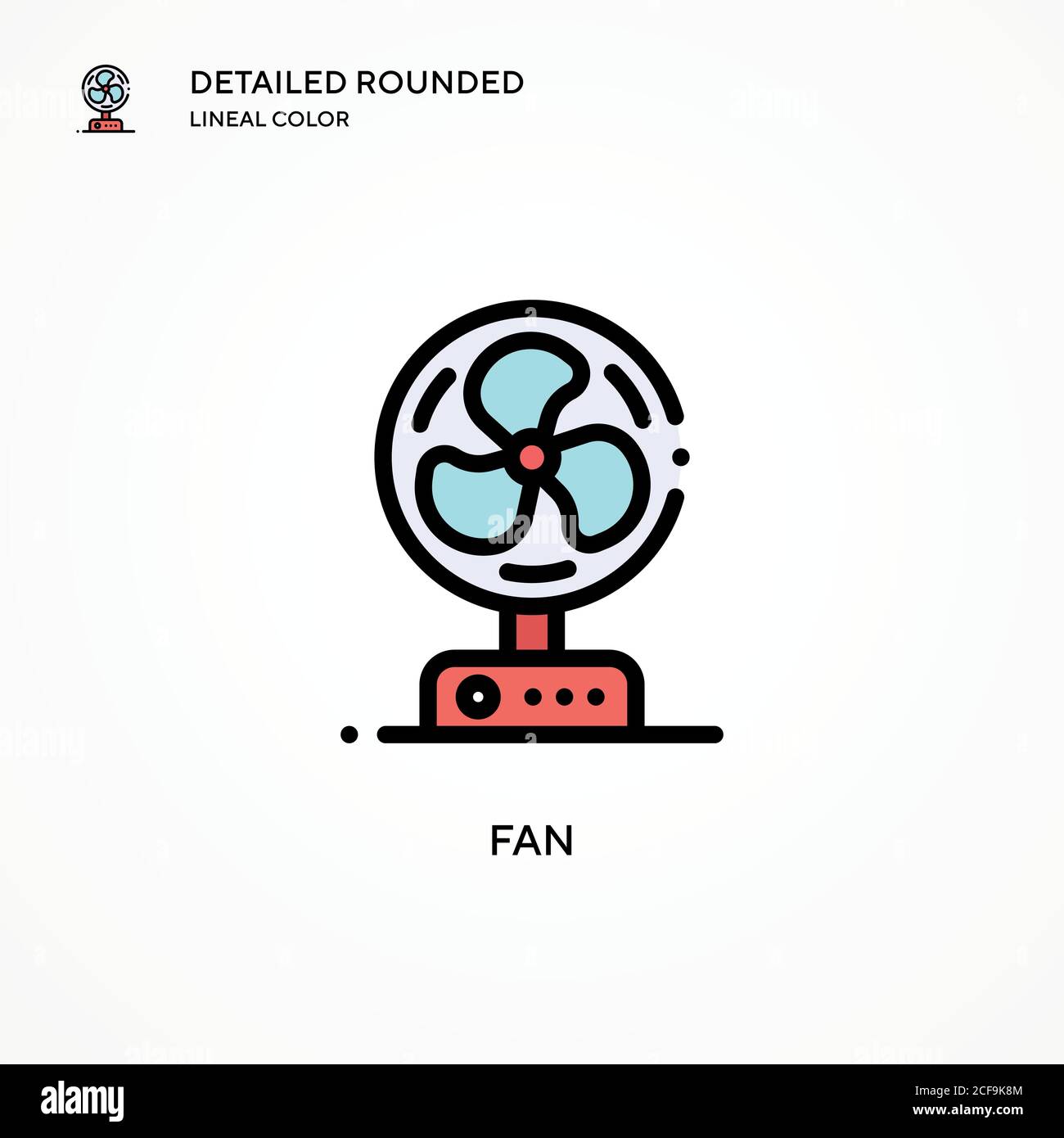 Fan vector icon. Modern vector illustration concepts. Easy to edit and ...