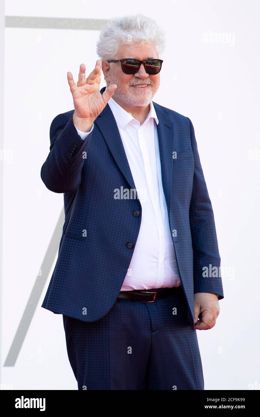 Venice, Italy. 03rd Sep, 2020. Pedro Almodovar attending 'The Human Voice' at the 77th Venice International Film Festival on September 3, 2020 in Venice, Italy Credit: Geisler-Fotopress GmbH/Alamy Live News Stock Photo