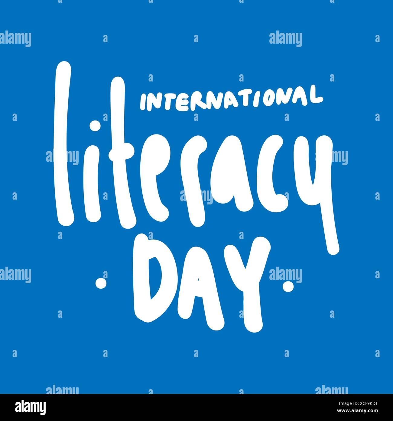 Design about International Literacy Day celebration, 8th September. illustration vector. Stock Vector