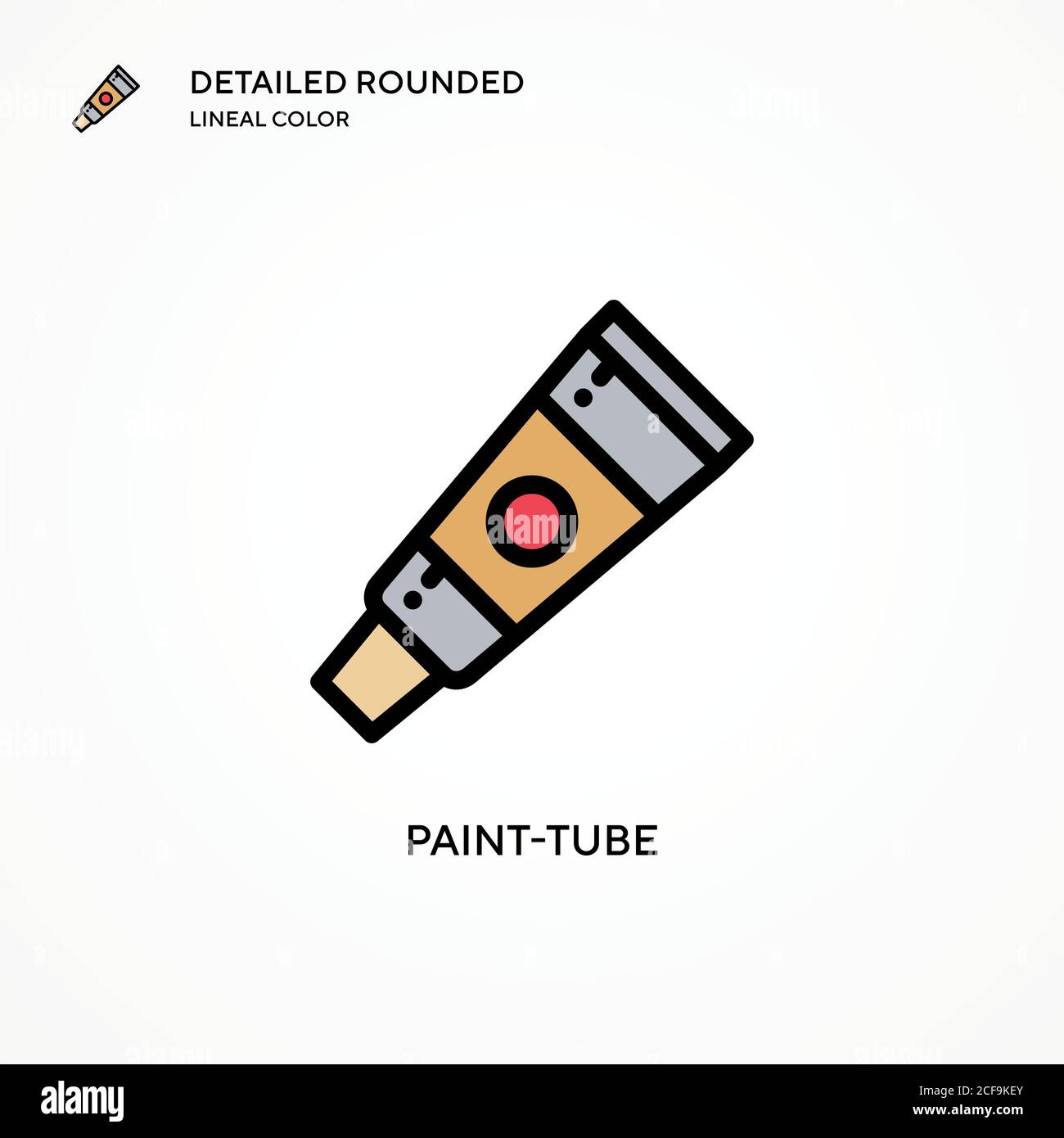 Painttube vector icon. Modern vector illustration concepts. Easy to