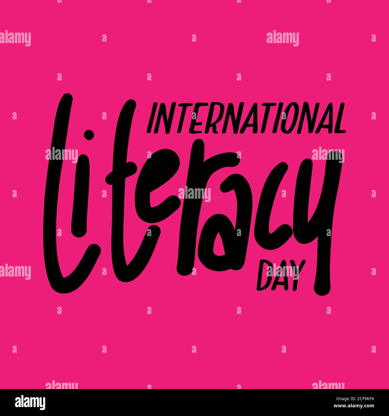 Design about International Literacy Day celebration, 8th September. illustration vector. Stock Vector