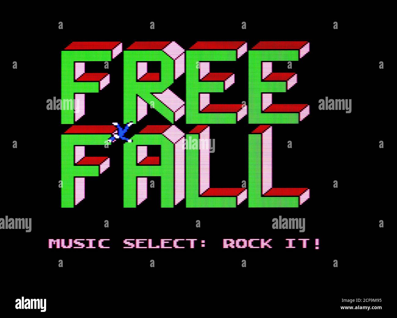 Free Fall - Nintendo Entertainment System - NES Videogame - Editorial use only Stock Photo
