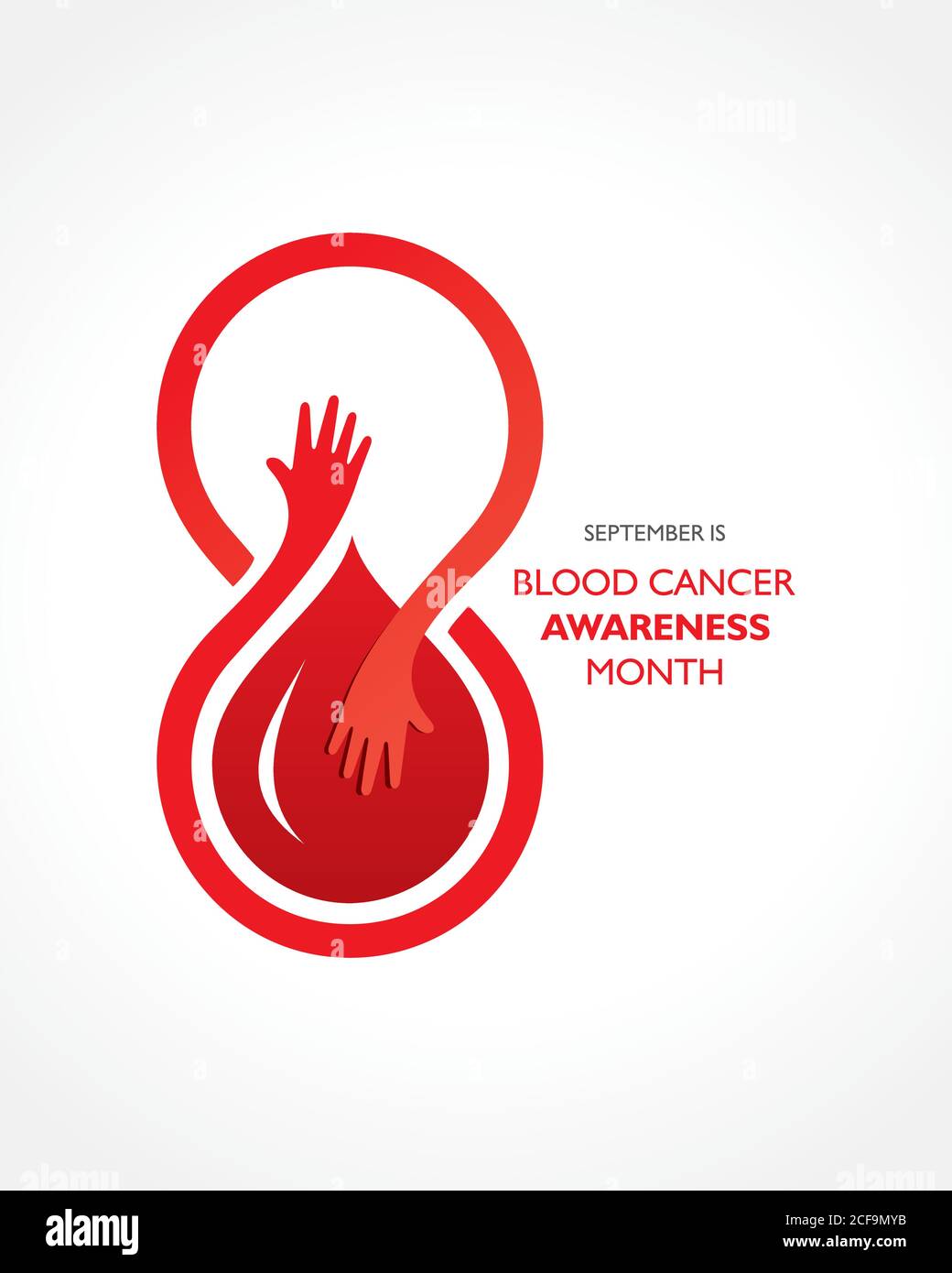 Vector Illustration Of Blood Cancer Awareness Month Observed In September  Stock Vector Image &amp; Art - Alamy