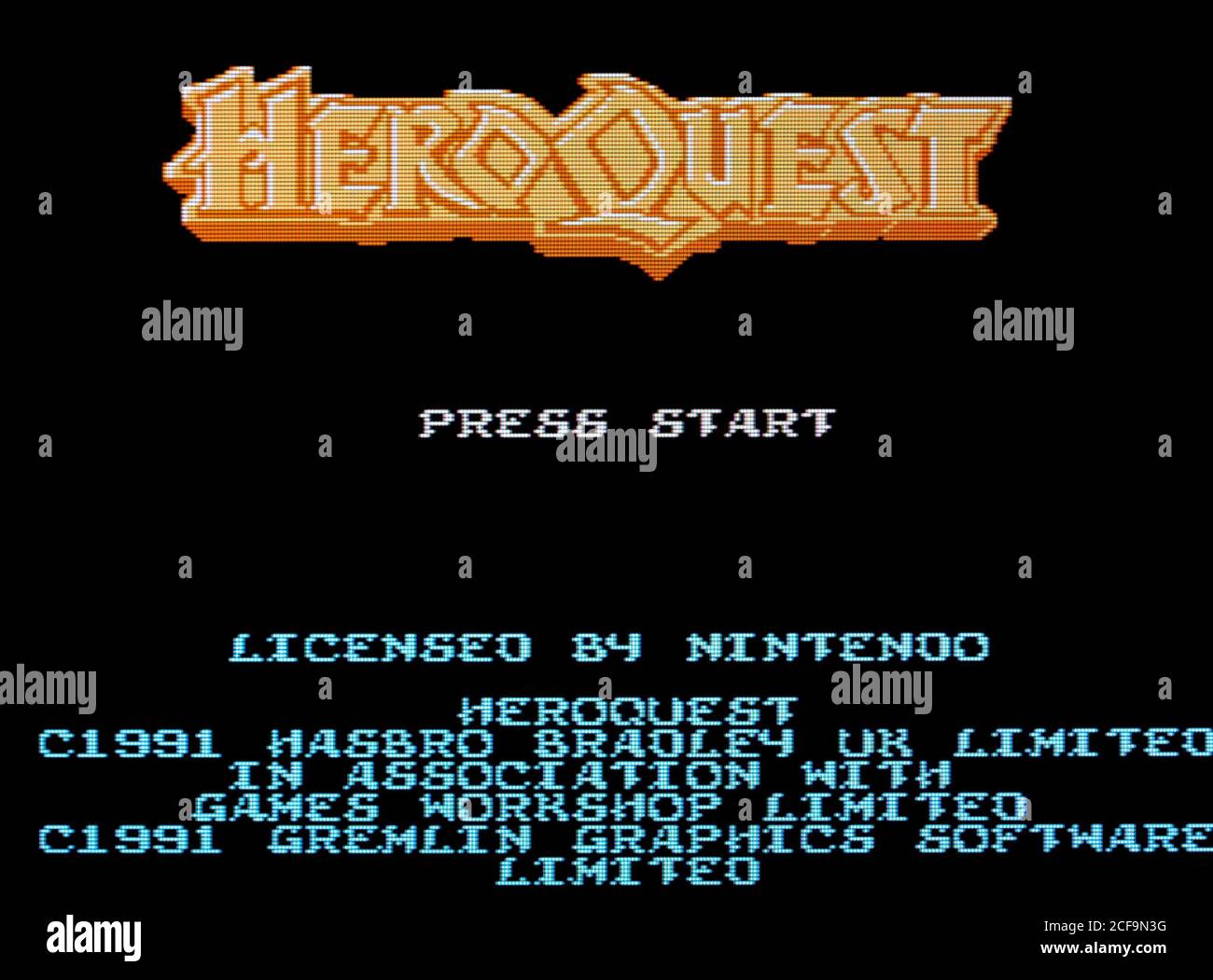 Hero Quest Nintendo Entertainment System NES Videogame Editorial