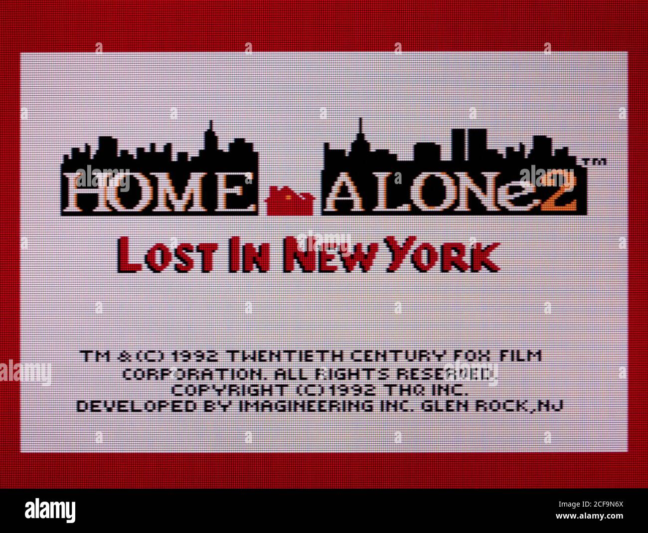 Home Alone 2 Lost in New York - Nintendo Entertainment System - NES Videogame - Editorial use only Stock Photo