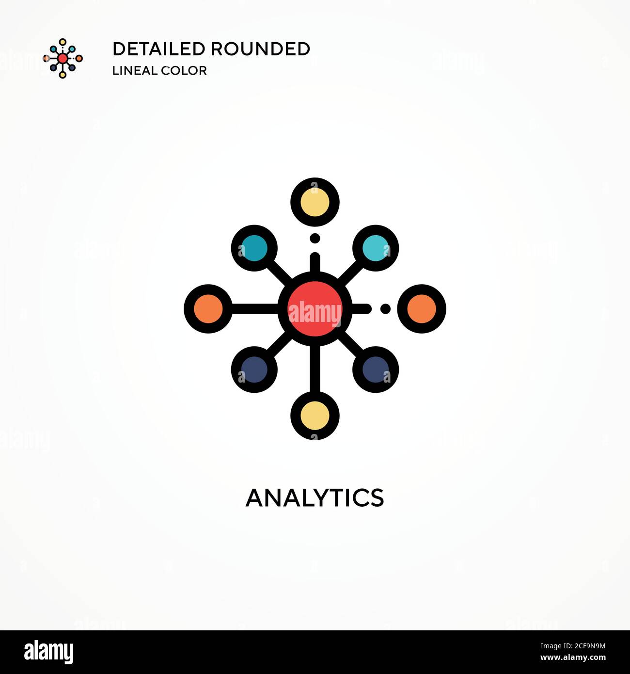 Analytics vector icon. Modern vector illustration concepts. Easy to ...