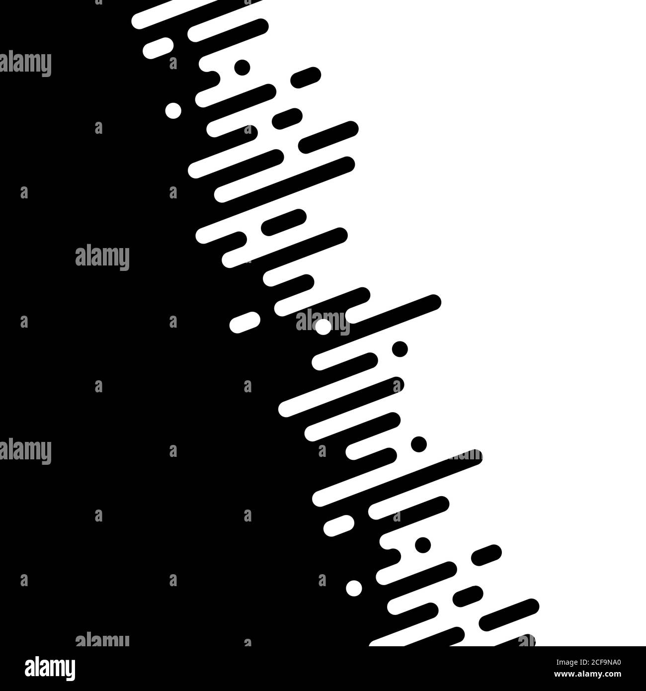 Seamless vector abstract transition of two colors. Rounded lines