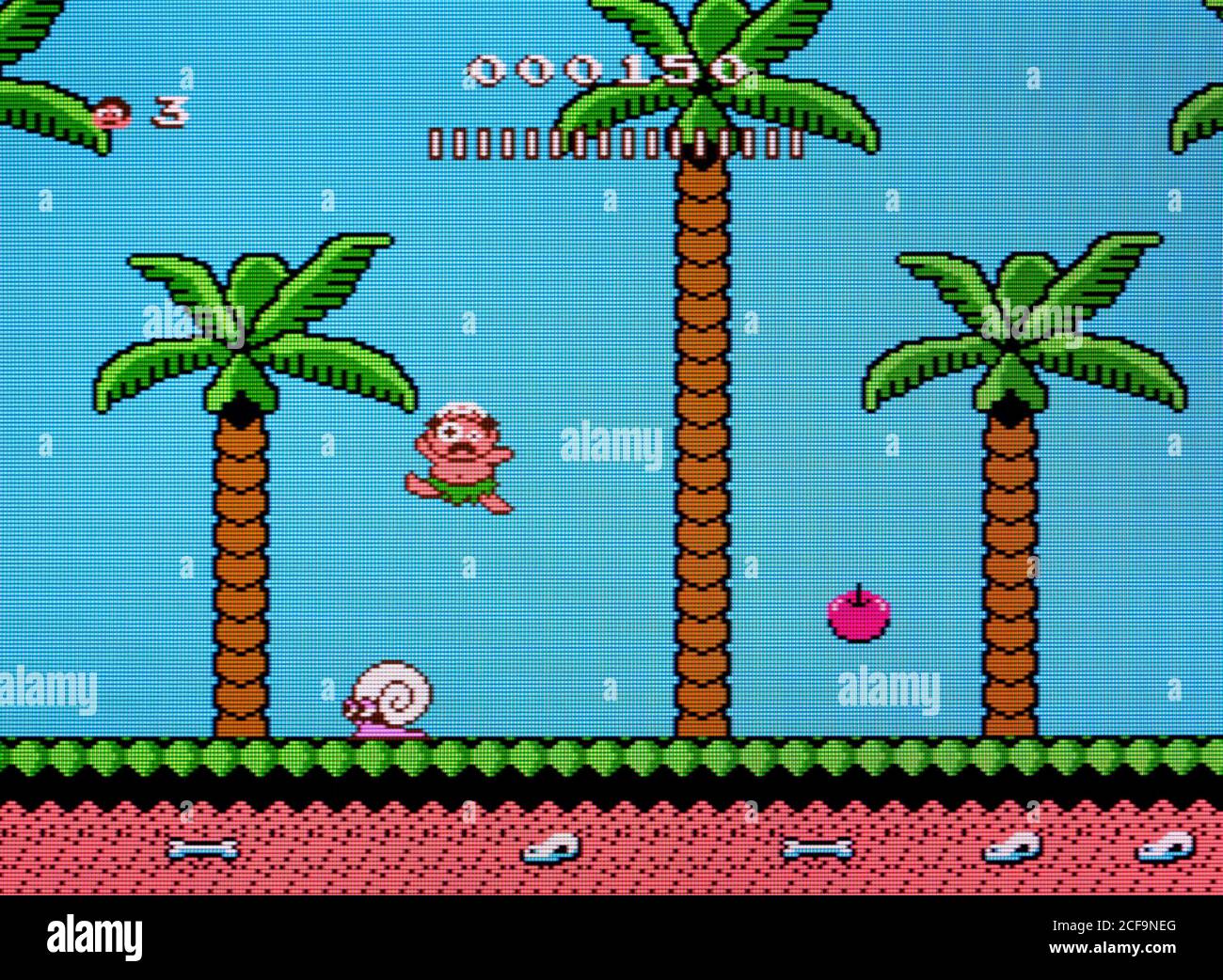 Hudson's Adventure Island II 2 - Nintendo Entertainment System - NES  Videogame - Editorial use only Stock Photo - Alamy