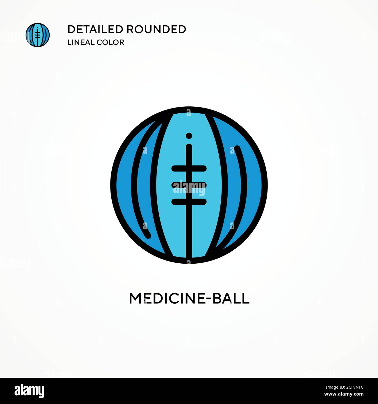 Medicineball vector icon. Modern vector illustration concepts. Easy to