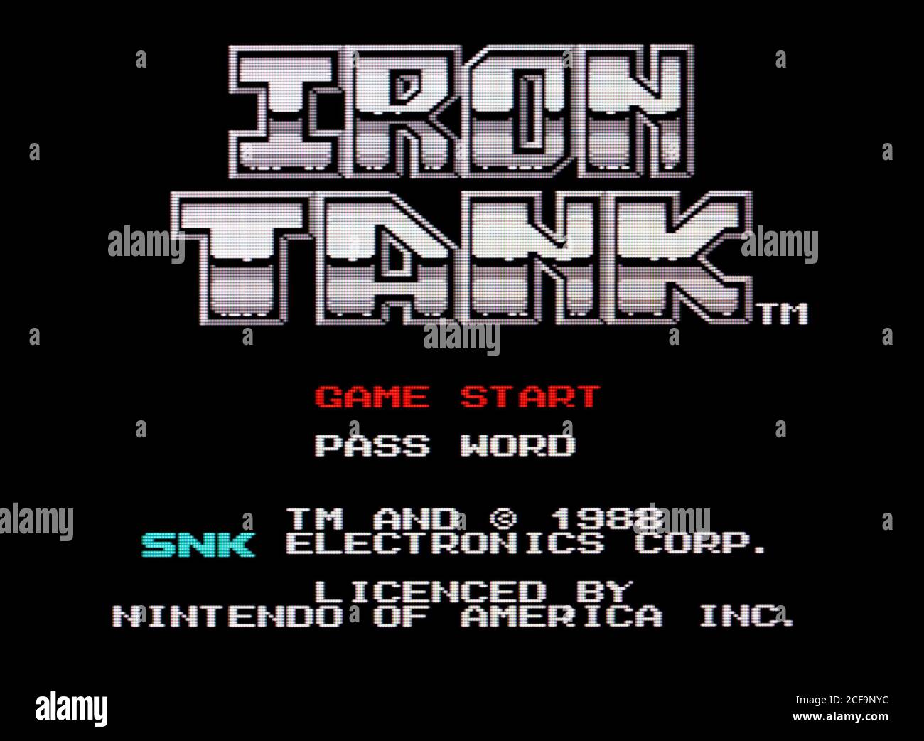 Landbrug Dronning anden Iron Tank - Nintendo Entertainment System - NES Videogame - Editorial use  only Stock Photo - Alamy