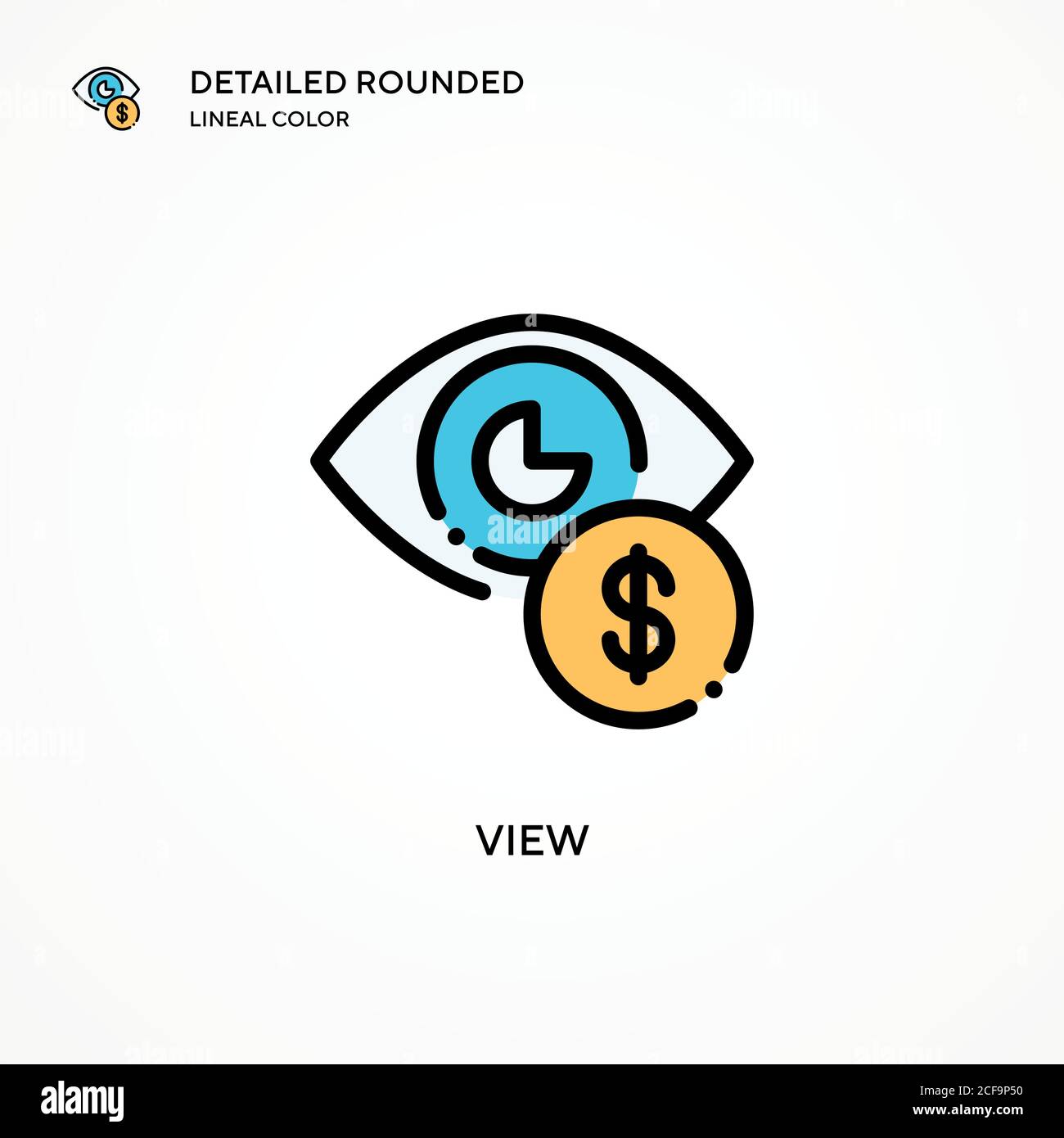 View vector icon. Modern vector illustration concepts. Easy to edit and ...