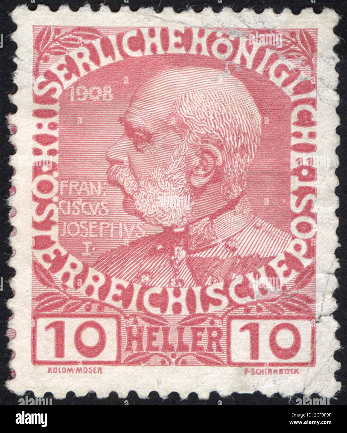 Postage stamps of the Austria. Stamp printed in the Austria. Stamp