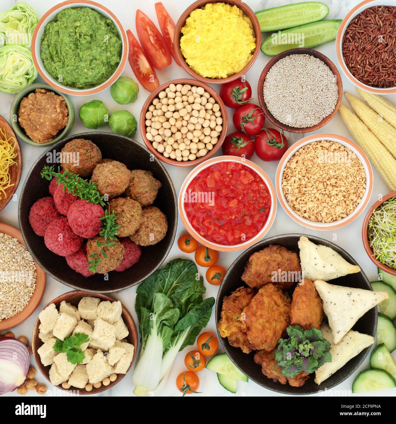 Vegan super food diet for ethical eating with foods high in