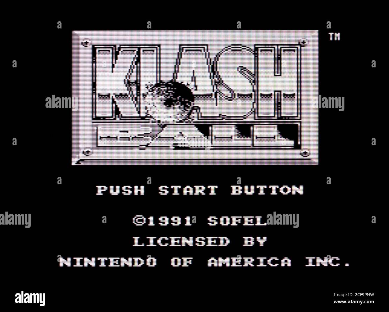 Klash Ball - Nintendo Entertainment System - NES Videogame - Editorial use only Stock Photo