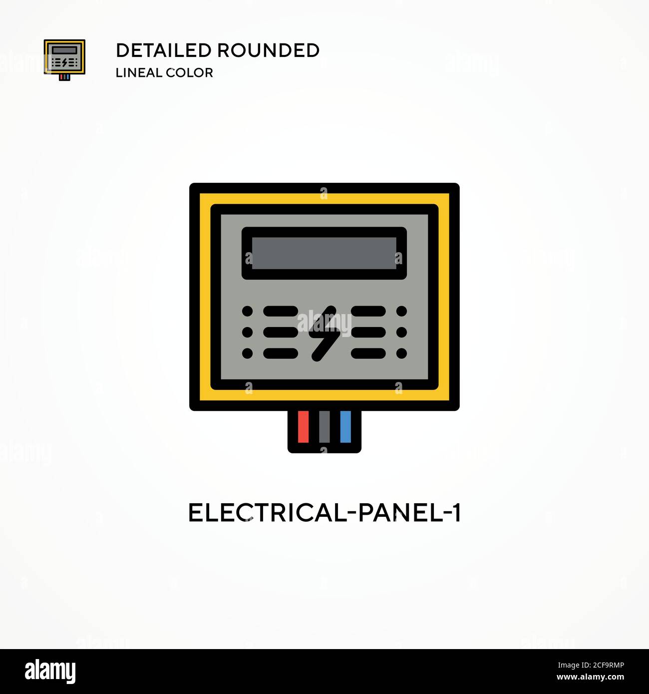 Electricalpanel1 vector icon. Modern vector illustration concepts