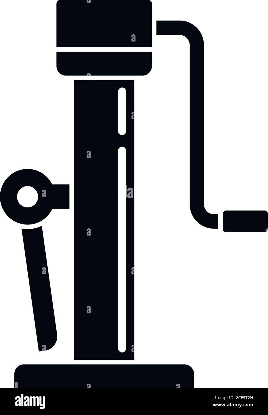 Hoist jackscrew icon. Simple illustration of hoist jackscrew vector