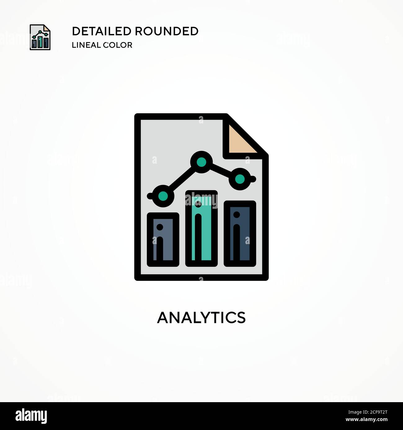 Analytics vector icon. Modern vector illustration concepts. Easy to ...