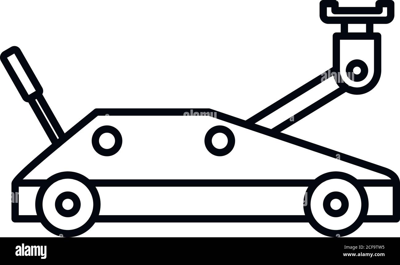 Wheels jack-screw icon. Outline wheels jack-screw vector icon for web ...
